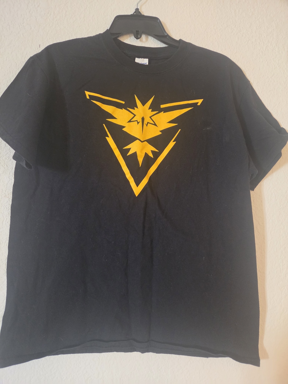 Pokemon GO Black Heavy Cotton T-Shirt with White Label